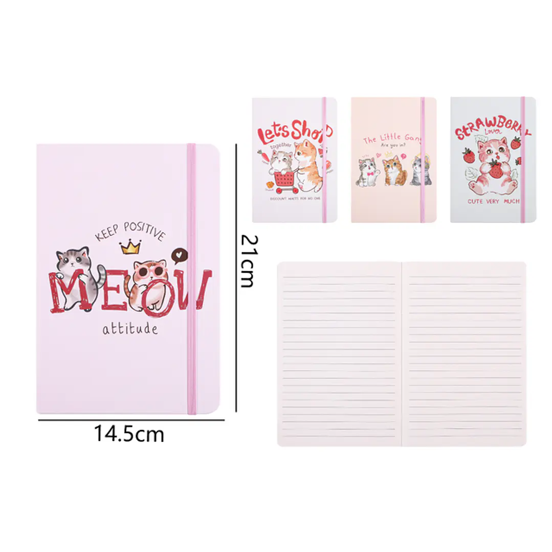 Libreta Elastico 80Hojas A5 1