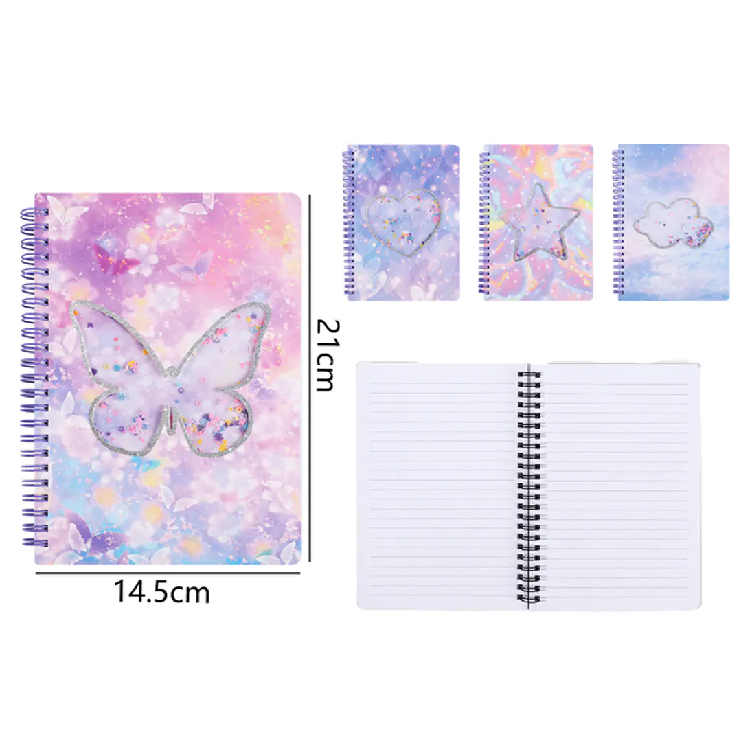 Cuaderno Lentejuelas 80Hojas A5 1
