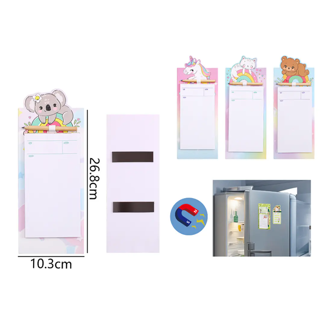 Block De Notas Magneticas Para Nevera 26.8X10.3Cm 1