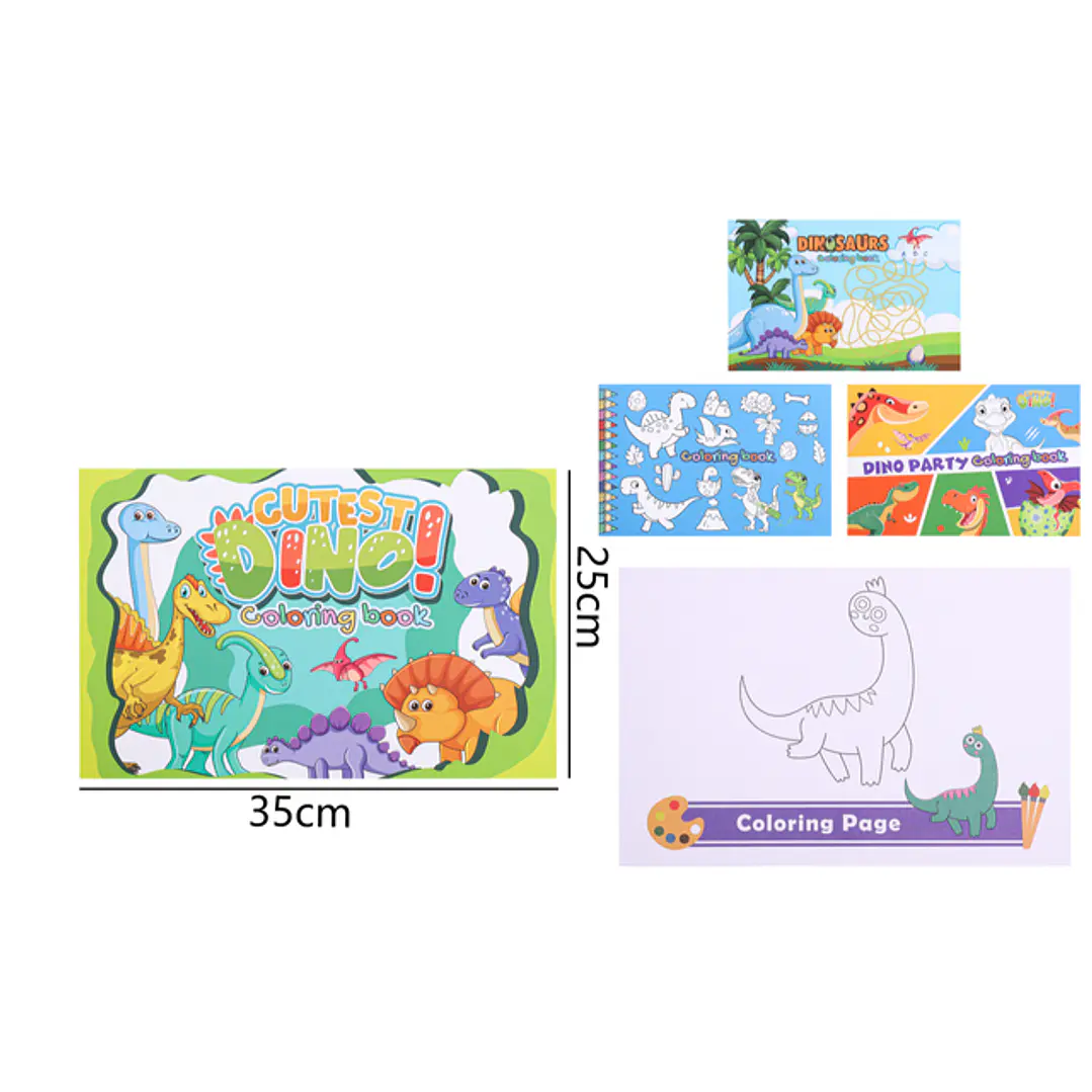 Libro Para Colorear Dino A3 1