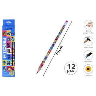 Lapices Grafito Hb 19Cm 12 Unidades
