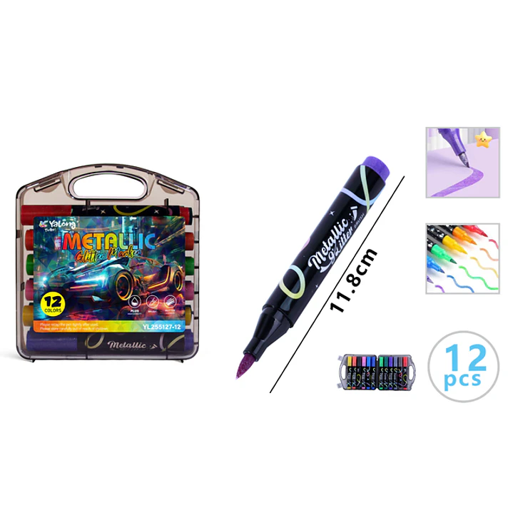 Marcadores De Colores 11.8Cm 12Pcs 1