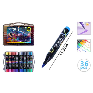 Marcadores De Colores 11.8Cm 36Pcs
