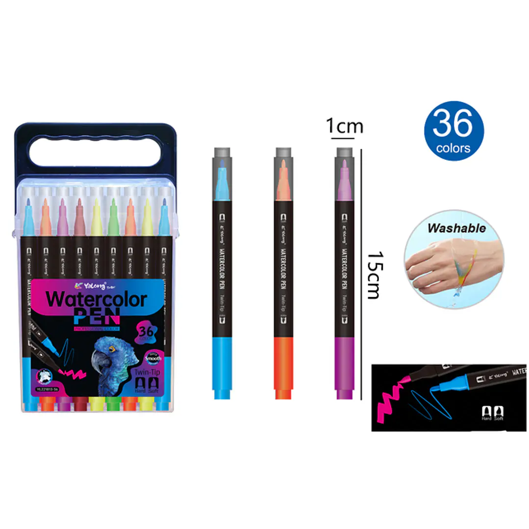 Marcadores De Color 36Pcs 1