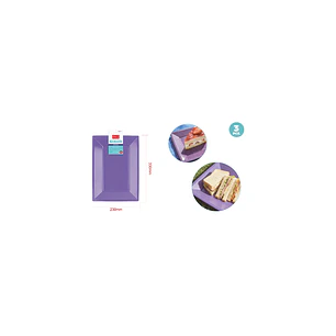 Bandejas Plastico Morado Claro 33X23Cm 3 Unidades