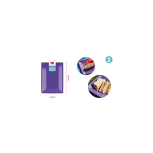 Bandejas Plastico Morado 33X23Cm 3 Unidades