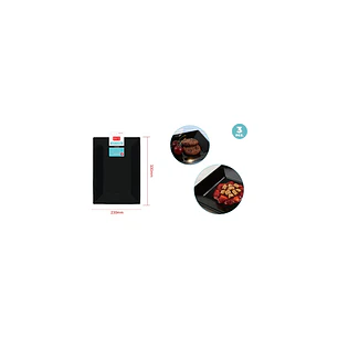 Bandejas Plastico Negro 33X23Cm 3 Unidades