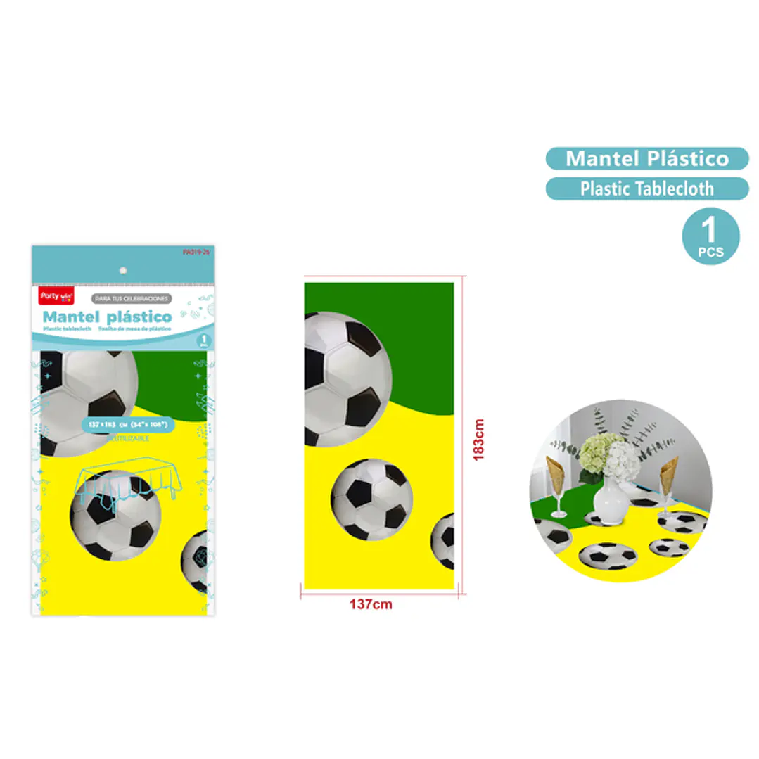 Mantel Futbol 137X183Cm 1