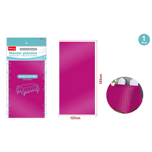 Mantel Metal Mate Fucsia 137X183Cm