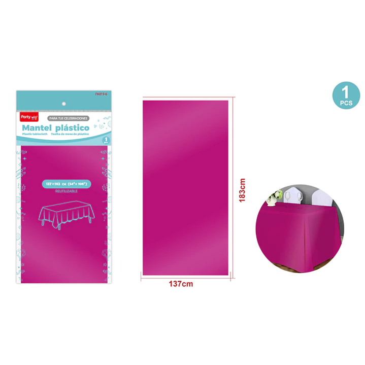 Mantel Metal Mate Fucsia 137X183Cm 1