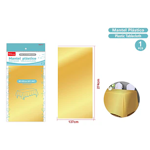 Mantel Metal Mate Dorado 137X274Cm