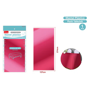 Mantel Metal Mate Rojo 137X274Cm