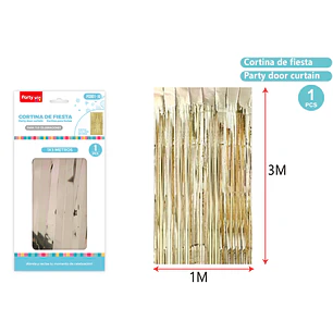 Cortina De Fiesta Champagne 1X3M