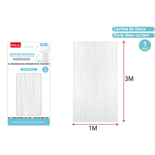 Cortina De Fiesta Blanco 1X3M