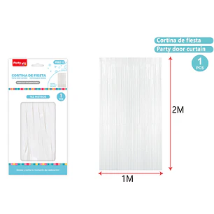 Cortina De Fiesta Blanco 1X2M