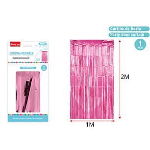 Cortina De Fiesta Rosado 1X2M
