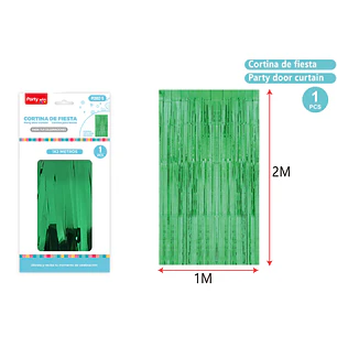 Cortina De Fiesta Verde 1X2M