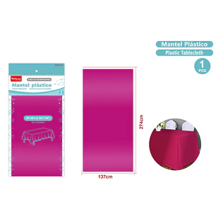 Mantel Metal Mate Fucsia 137X274Cm