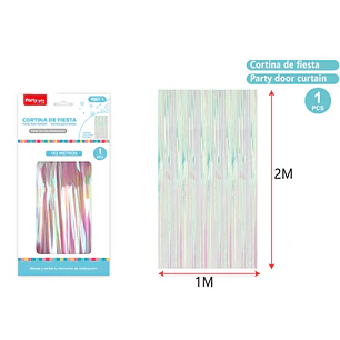 Cortina De Fiesta Tornasol Claro 1X2M