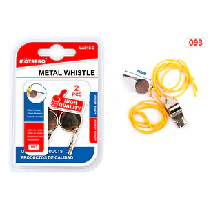 Silbato Metalico 45Mm 2 Unidades