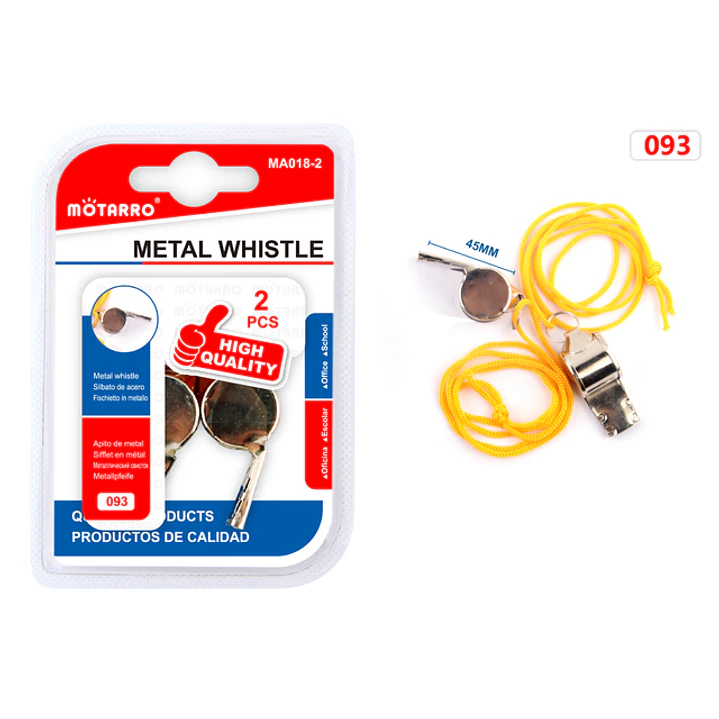 Silbato Metalico 45Mm 2 Unidades 1