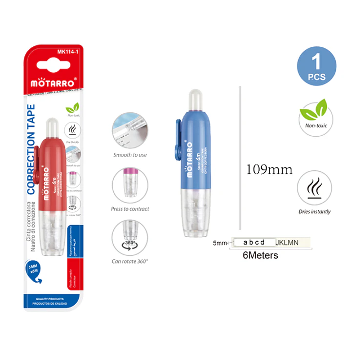 Cinta Correctora 360° 5Mmx6M 1