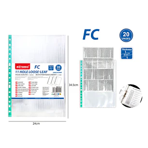 Fundas De Hojas Fc 20Hojas