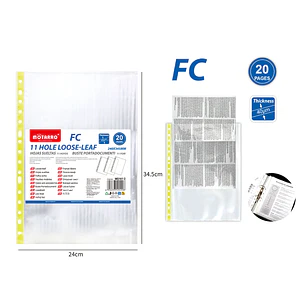Fundas De Hojas Fc 20Hojas