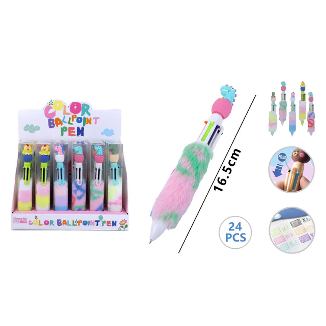 Boligrafo Multicolor 6Colores 16.5Cm 1