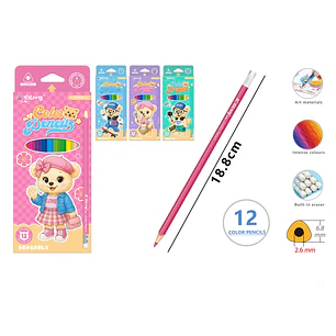 Lapices De Colores 18.8Cm 12 Unidades