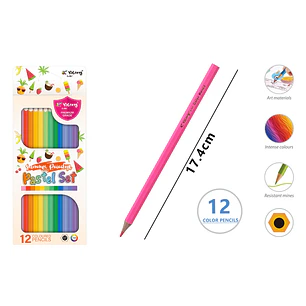 Lapices De Colores 17.4Cm 12 Unidades
