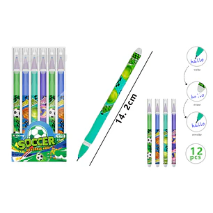 Boligrafos Borrable 14.2Cm 12 Unidades
