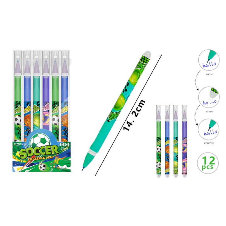 Boligrafos Borrable 14.2Cm 12 Unidades 1