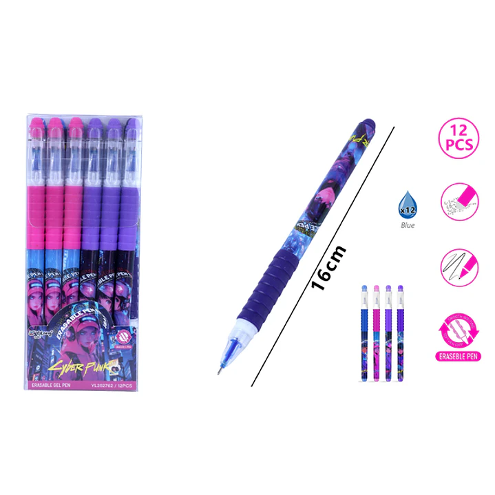Boligrafos Borrable Azul 16Cm 12 Unidades 1
