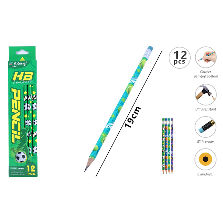 Lapices Grafito Hb 19Cm 12 Unidades 1