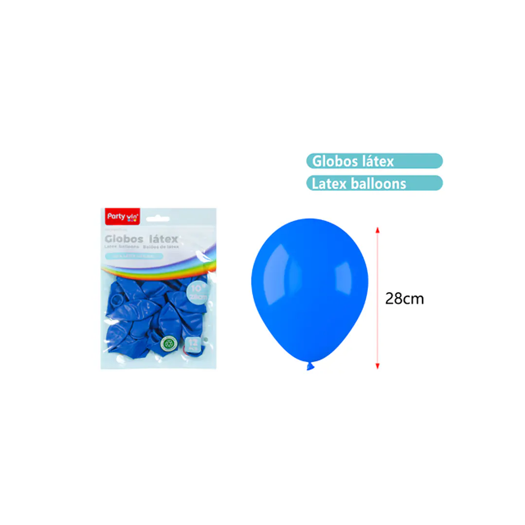 Globos Mate Amarillo 28Cm 2.2G 12 Unidades 1