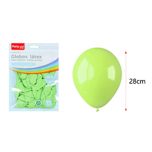 Globos Mate Verde Pastel 28Cm 2.2G 25 Unidades