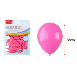 Globos Mate Fucsia 28Cm 2.2G 25 Unidades