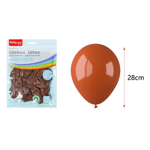 Globos Mate Caffe 28Cm 2.2G 25 Unidades