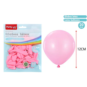 Globos Mate Rosado Claro 12Cm 1G 20 Unidades