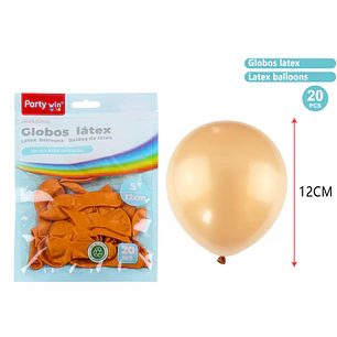 Globos Mate Dorado 12Cm 1G 20 Unidades