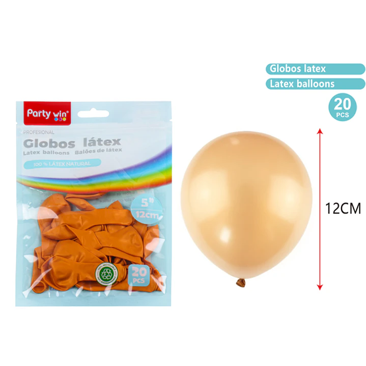 Globos Mate Dorado 12Cm 1G 20 Unidades 1