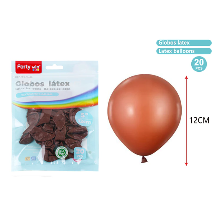 Globos Mate Caffe 12Cm 1G 20 Unidades 1