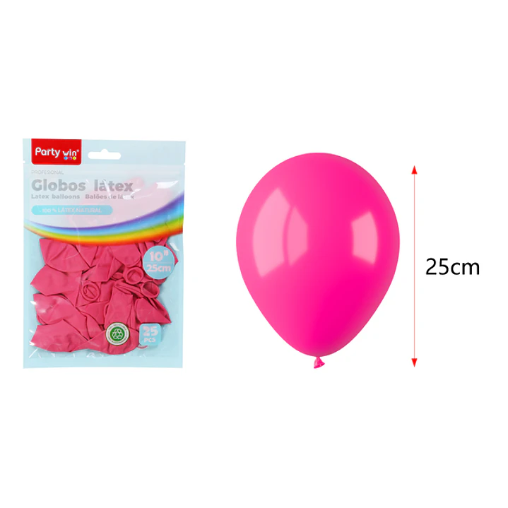 Globos Mate Fucsia 25Cm 1.5G 25 Unidades 1