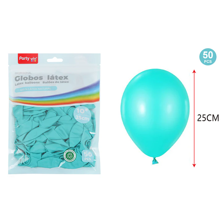 Globos Mate Negro 25Cm 1.5G 50 Unidades 1