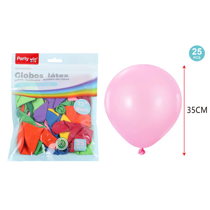 Globos Mate Surtidos 35Cm 2.8G 25 Unidades 1
