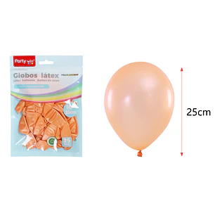 Globos Perlados Champagne 25Cm 1.5G 25 Unidades