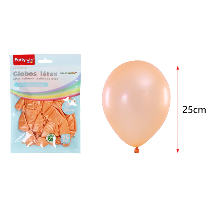 Globos Perlados Champagne 25Cm 1.5G 25 Unidades 1