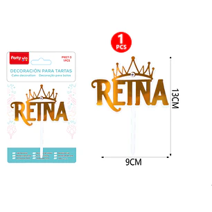Adorno Para Torta Reina 13Cm