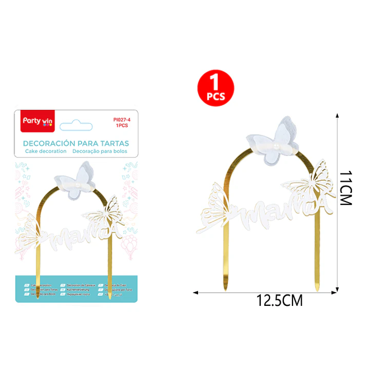 Adorno Para Torta Mama Blanco 11Cm 1